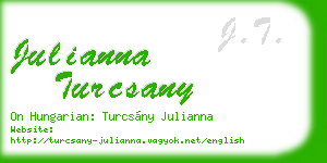 julianna turcsany business card