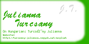 julianna turcsany business card